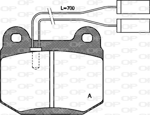 Open Parts BPA0014.01 - Komplet Pločica, disk-kočnica www.molydon.hr