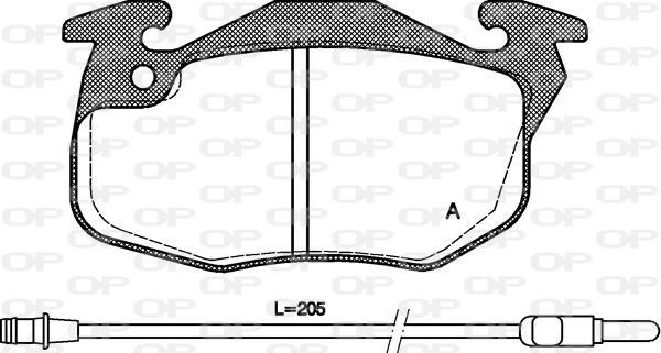 Open Parts BPA0192.22 - Komplet Pločica, disk-kočnica www.molydon.hr