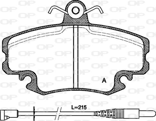 Open Parts BPA0141.32 - Komplet Pločica, disk-kočnica www.molydon.hr