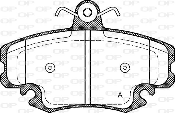 Open Parts BPA0141.20 - Komplet Pločica, disk-kočnica www.molydon.hr