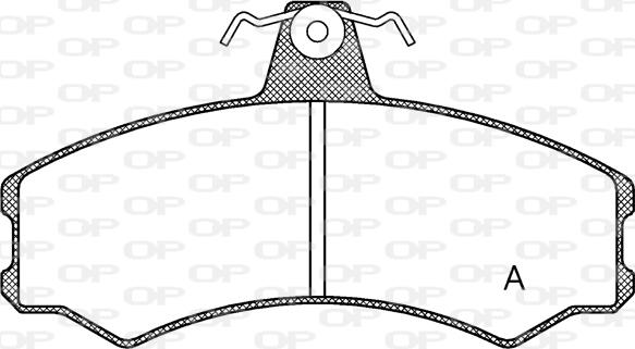 Open Parts BPA0143.10 - Komplet Pločica, disk-kočnica www.molydon.hr