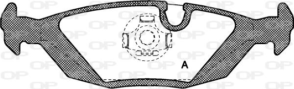 Open Parts BPA0155.00 - Komplet Pločica, disk-kočnica www.molydon.hr