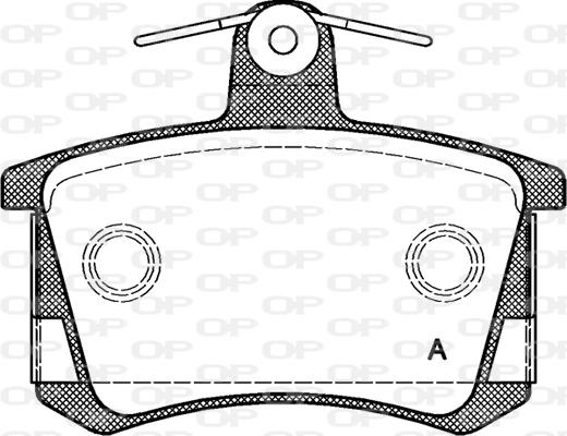 Open Parts BPA0135.40 - Komplet Pločica, disk-kočnica www.molydon.hr