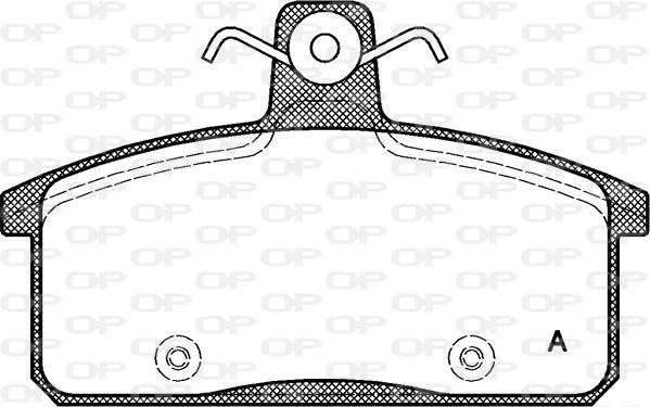 Open Parts BPA0128.50 - Komplet Pločica, disk-kočnica www.molydon.hr