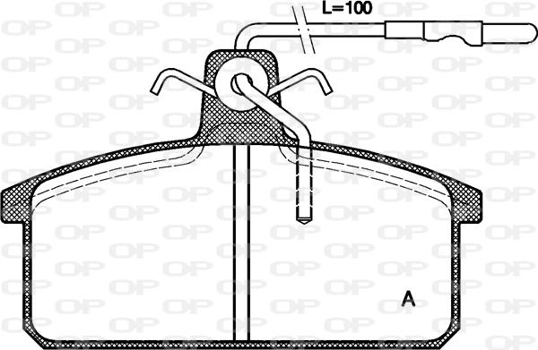 Open Parts BPA0128.32 - Komplet Pločica, disk-kočnica www.molydon.hr