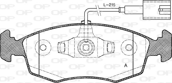 Open Parts BPA0172.52 - Komplet Pločica, disk-kočnica www.molydon.hr