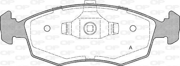 Open Parts BPA0172.34 - Komplet Pločica, disk-kočnica www.molydon.hr