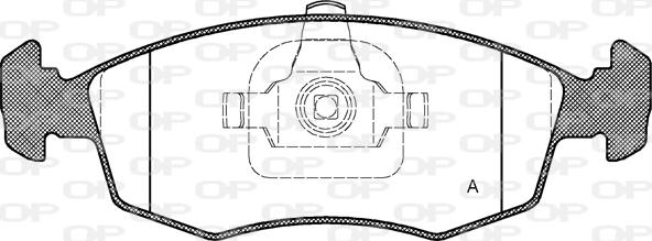 Open Parts BPA0172.35 - Komplet Pločica, disk-kočnica www.molydon.hr