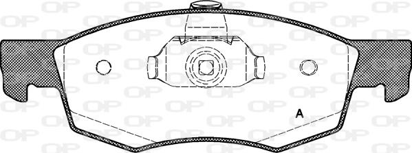 Open Parts BPA0172.30 - Komplet Pločica, disk-kočnica www.molydon.hr