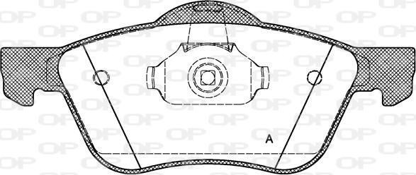 Open Parts BPA0844.00 - Komplet Pločica, disk-kočnica www.molydon.hr