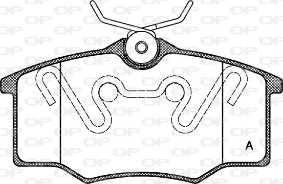 Open Parts BPA0846.00 - Komplet Pločica, disk-kočnica www.molydon.hr