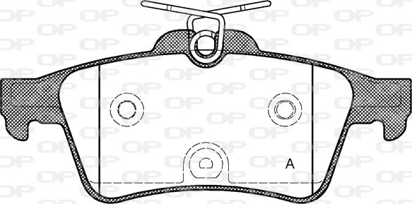 Open Parts BPA0842.40 - Komplet Pločica, disk-kočnica www.molydon.hr