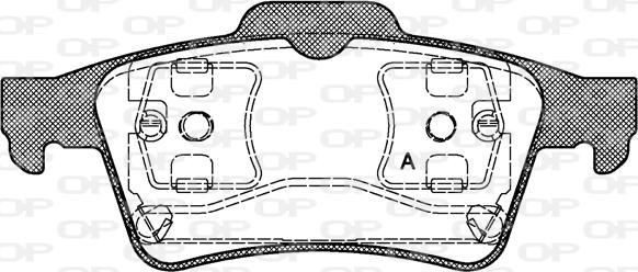 Open Parts BPA0842.00 - Komplet Pločica, disk-kočnica www.molydon.hr