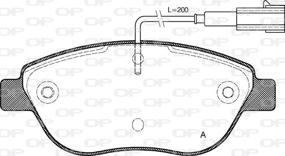 Open Parts BPA0859.01 - Komplet Pločica, disk-kočnica www.molydon.hr