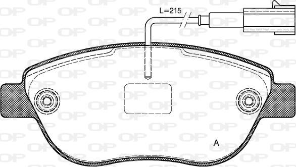 Open Parts BPA0859.11 - Komplet Pločica, disk-kočnica www.molydon.hr