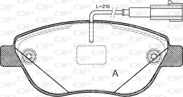 Open Parts BPA0859.12 - Komplet Pločica, disk-kočnica www.molydon.hr