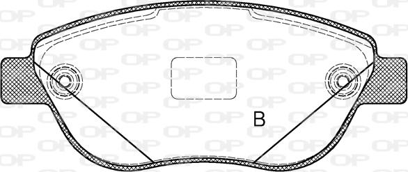 Open Parts BPA0859.12 - Komplet Pločica, disk-kočnica www.molydon.hr