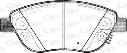 Open Parts BPA0859.32 - Komplet Pločica, disk-kočnica www.molydon.hr