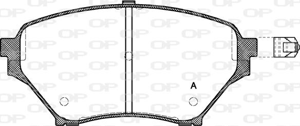 Open Parts BPA0850.02 - Komplet Pločica, disk-kočnica www.molydon.hr