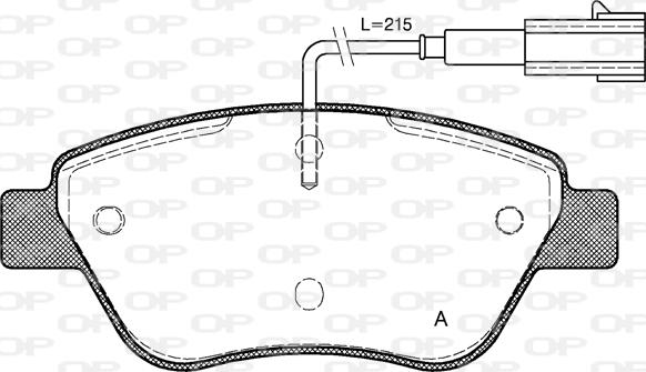 Open Parts BPA0858.01 - Komplet Pločica, disk-kočnica www.molydon.hr