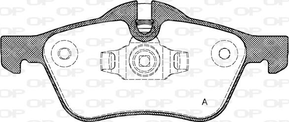 Open Parts BPA0864.00 - Komplet Pločica, disk-kočnica www.molydon.hr