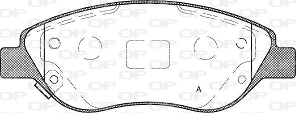 Open Parts BPA0860.12 - Komplet Pločica, disk-kočnica www.molydon.hr