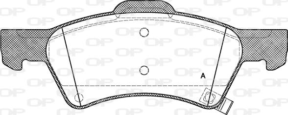 Open Parts BPA0810.02 - Komplet Pločica, disk-kočnica www.molydon.hr