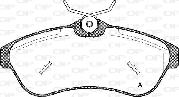 Open Parts BPA0880.00 - Komplet Pločica, disk-kočnica www.molydon.hr