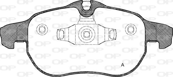 Open Parts BPA0888.02 - Komplet Pločica, disk-kočnica www.molydon.hr