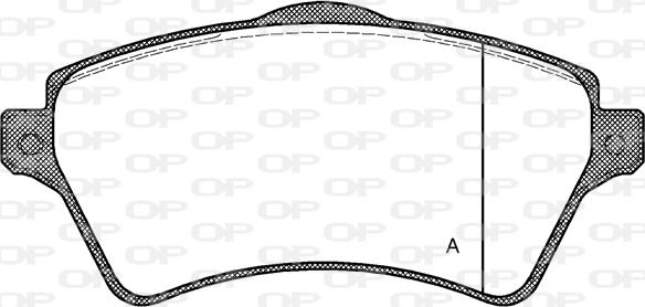 Open Parts BPA0822.00 - Komplet Pločica, disk-kočnica www.molydon.hr