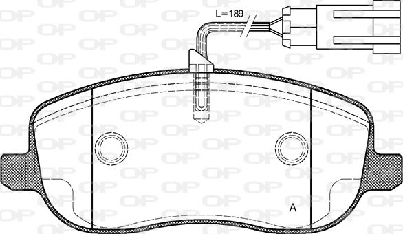 Open Parts BPA0879.31 - Komplet Pločica, disk-kočnica www.molydon.hr