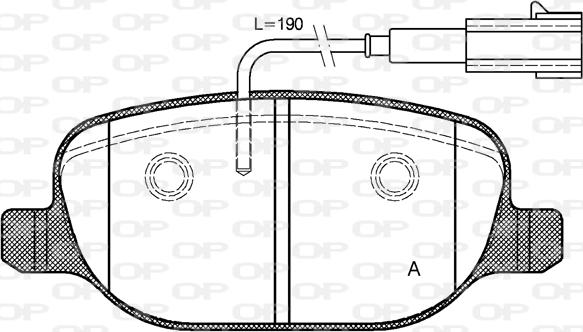 Open Parts BPA0878.02 - Komplet Pločica, disk-kočnica www.molydon.hr