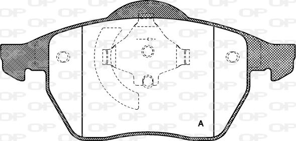 Open Parts BPA0390.01 - Komplet Pločica, disk-kočnica www.molydon.hr