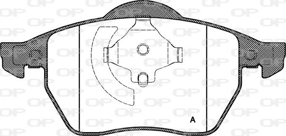 Open Parts BPA0390.20 - Komplet Pločica, disk-kočnica www.molydon.hr