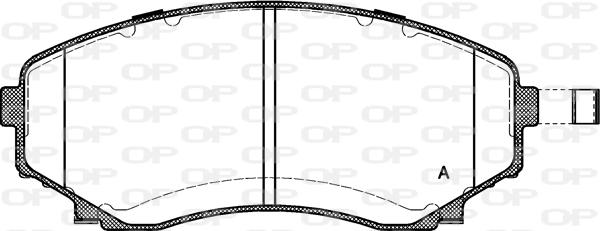 Open Parts BPA0397.22 - Komplet Pločica, disk-kočnica www.molydon.hr