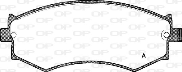Open Parts BPA0350.04 - Komplet Pločica, disk-kočnica www.molydon.hr