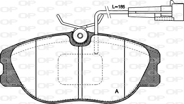 Open Parts BPA0305.12 - Komplet Pločica, disk-kočnica www.molydon.hr