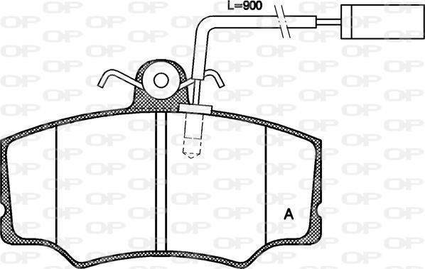 Open Parts BPA0312.02 - Komplet Pločica, disk-kočnica www.molydon.hr