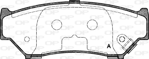 Open Parts BPA0389.12 - Komplet Pločica, disk-kočnica www.molydon.hr