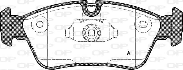 Open Parts BPA0384.40 - Komplet Pločica, disk-kočnica www.molydon.hr