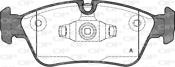 Open Parts BPA0384.60 - Komplet Pločica, disk-kočnica www.molydon.hr