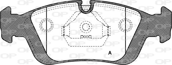 Open Parts BPA0384.00 - Komplet Pločica, disk-kočnica www.molydon.hr