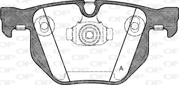 Open Parts BPA0381.61 - Komplet Pločica, disk-kočnica www.molydon.hr