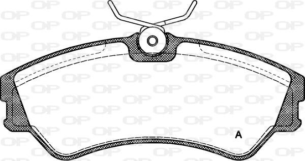 Open Parts BPA0383.00 - Komplet Pločica, disk-kočnica www.molydon.hr