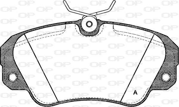 Open Parts BPA0382.00 - Komplet Pločica, disk-kočnica www.molydon.hr