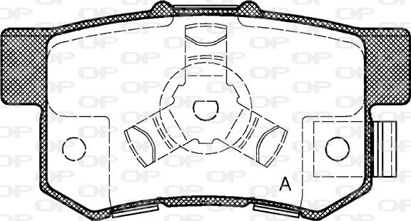 Open Parts BPA0325.04 - Komplet Pločica, disk-kočnica www.molydon.hr