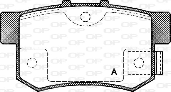 Open Parts BPA0325.02 - Komplet Pločica, disk-kočnica www.molydon.hr