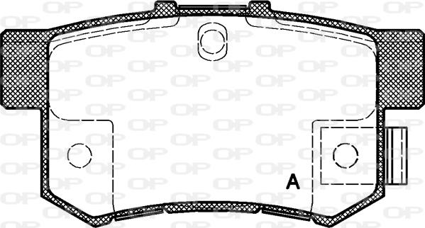 Open Parts BPA0325.22 - Komplet Pločica, disk-kočnica www.molydon.hr