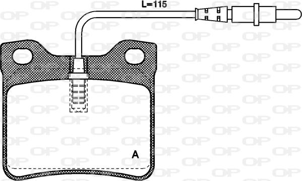 Open Parts BPA0321.02 - Komplet Pločica, disk-kočnica www.molydon.hr