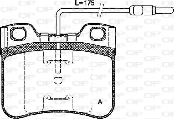 Open Parts BPA0247.14 - Komplet Pločica, disk-kočnica www.molydon.hr